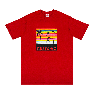Pre-owned Supreme Dunk Tee 'red'