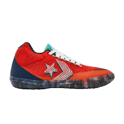 Pre-owned Converse All Star Bb Evo 'court Daze' In Red