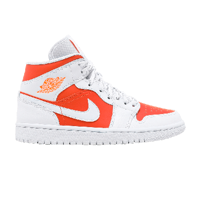 Pre-owned Air Jordan Wmns  1 Mid Se 'bright Citrus' In Orange