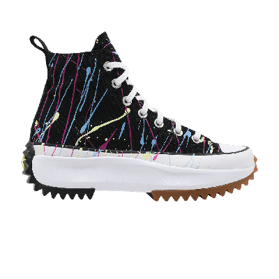 Pre-owned Converse Wmns Run Star Hike High 'splatter Paint - Black'