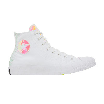 Pre-owned Converse Unt1tl3d High 'hi-vis Collection - White Iridescent'
