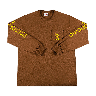 Supreme X South2 West8 Long-sleeve T-shirt In Brown