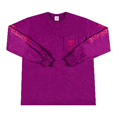 Pre-owned Supreme X South2 West8 Long-sleeve Pocket Tee 'purple'