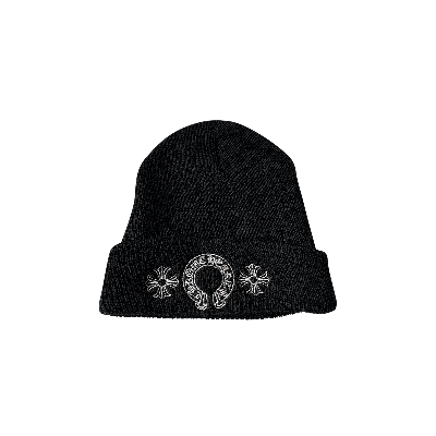Pre-owned Chrome Hearts Horseshoe Beanie 'black'