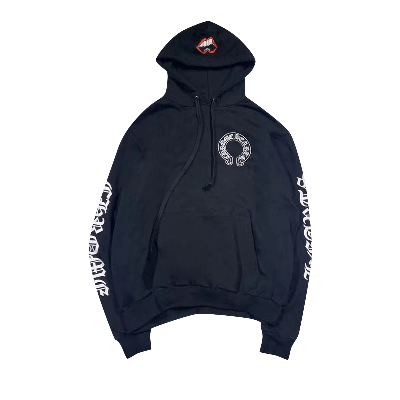 Pre-owned Chrome Hearts X Matty Boy Chomper Horseshoe Hoodie 'black'
