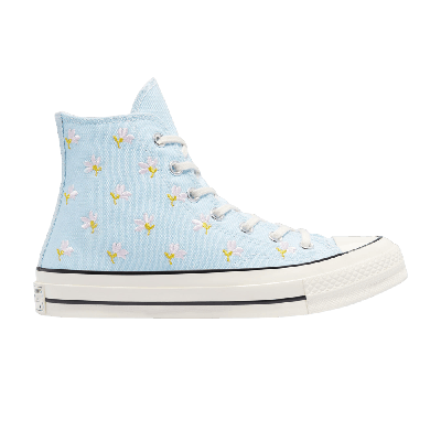 Pre-owned Converse Wmns Chuck 70 High 'embroidered Floral Print - Chambray Blue'