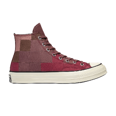 Pre-owned Converse Chuck 70 High 'plant Color Patchwork - Rose Taupe' In Red