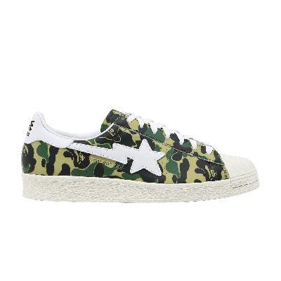 Adidas Originals X Bape Superstar Abc Camo Sneakers In Green