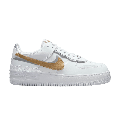 Pre-owned Nike Wmns Air Force 1 Shadow 'white Metallic Gold'