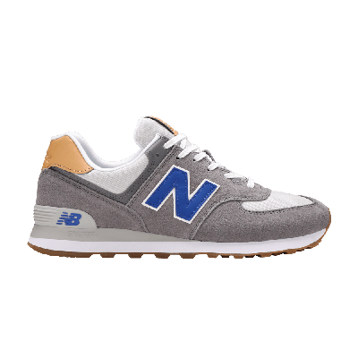 Pre-owned New Balance 574 'castlerock Team Royal' In Grey