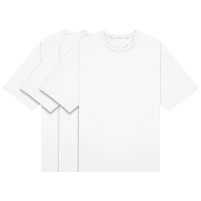 Pre-owned Essentials Fear Of God  Three Pack T-shirts 'white'