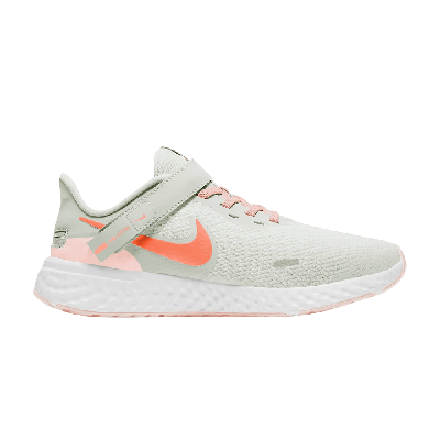 Pre-owned Nike Wmns Revolution 5 Flyease Wide 'summit White Crimson Bliss' In Cream