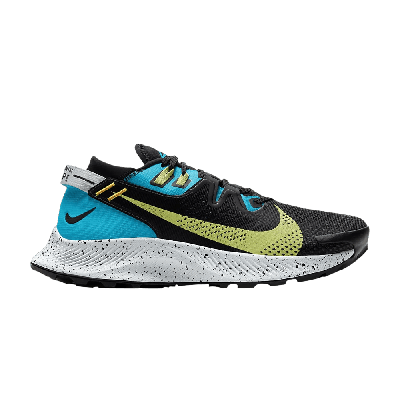 Pre-owned Nike Wmns Pegasus Trail 2 'laser Blue Limelight' In Black