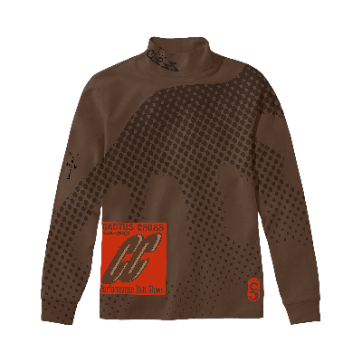 Pre-owned Cactus Jack By Travis Scott Cc Sport Mock Neck 'brown'