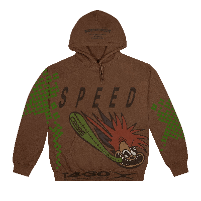 Pre-owned Cactus Jack By Travis Scott Speed Hoodie 'brown'