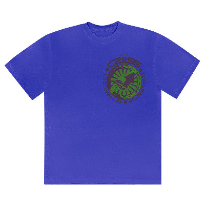 Pre-owned Cactus Jack By Travis Scott Cross Tech Tee I 'royal' In Blue