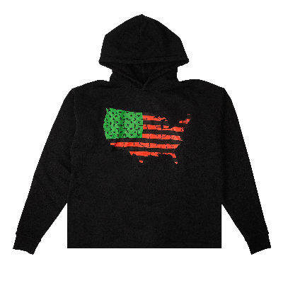 Pre-owned Vlone Flag Power Hoodie 'black'