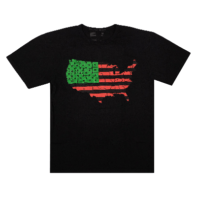 Pre-owned Vlone Flag Power T-shirt 'black'