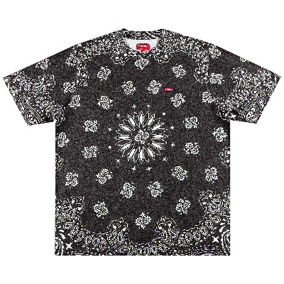 Pre-owned Supreme Small Box Tee 'black Bandana'