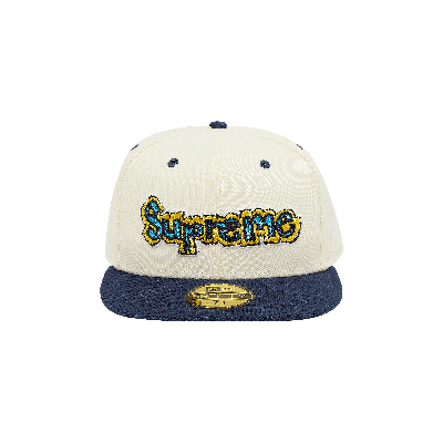 Pre-owned Supreme X New Era Gonz Logo Hat 'natural' In Tan