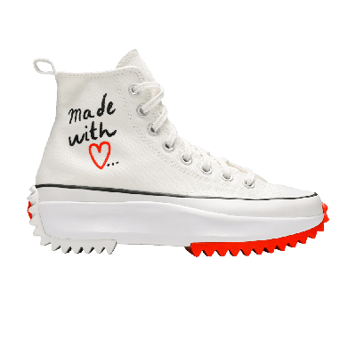 Pre-owned Converse Wmns Run Star Hike High 'made With Love - White'