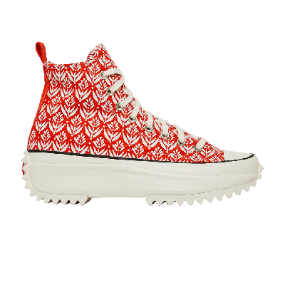 Pre-owned Converse Run Star Hike High 'summer Spirit - Bright Poppy' In Red