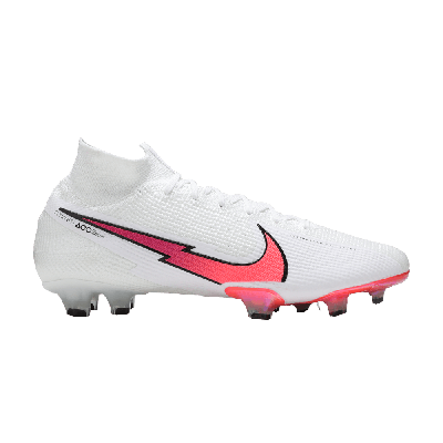 Pre-owned Nike Mercurial Superfly 7 Elite Fg 'flash Crimson' In White
