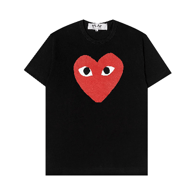 Pre-owned Comme Des Garçons Play Heart Logo Tee 'black'