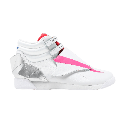 Pre-owned Reebok Power Rangers X Wmns Freestyle High 'pterodactyl Zord' In White
