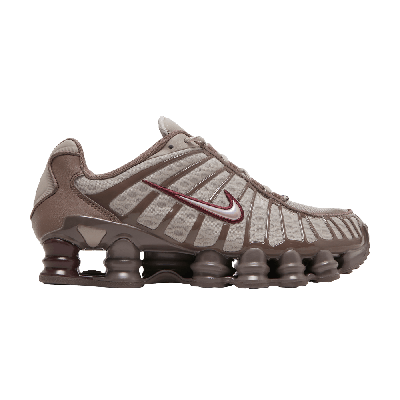 Pre-owned Nike Wmns Shox Tl 'pumice Night Maroon' In Grey