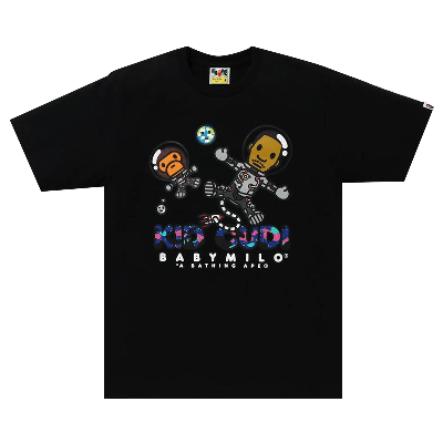 Pre-owned Bape X Kid Cudi Baby Milo Moon Man Tee 'black'