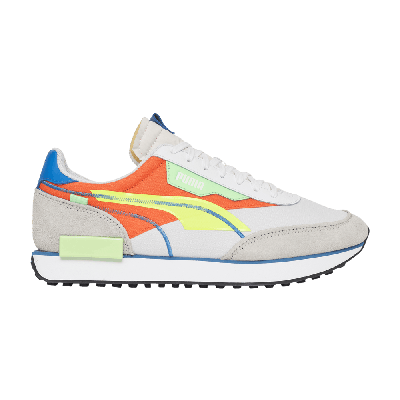 Pre-owned Puma Future Rider Twofold Sd Pop 'white Carrot'