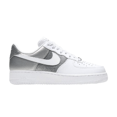Pre-owned Nike Wmns Air Force 1 '07 'white Metallic Silver'