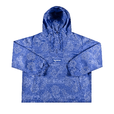 Pre-owned Supreme Floral Tapestry Anorak 'blue'