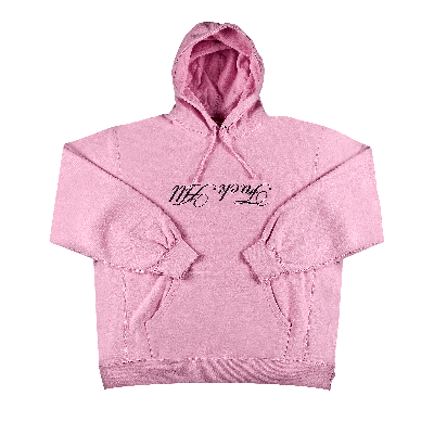 Pre-owned Supreme X Jamie Reid Fuck All Hooded Sweatshirt 'pink'