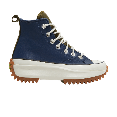 Pre-owned Converse Wmns Run Star Hike High 'navy Gum' In Blue