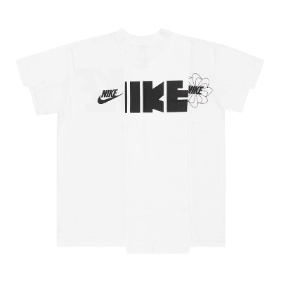 Pre-owned Nike X Sacai Hybrid T-shirt 'white'