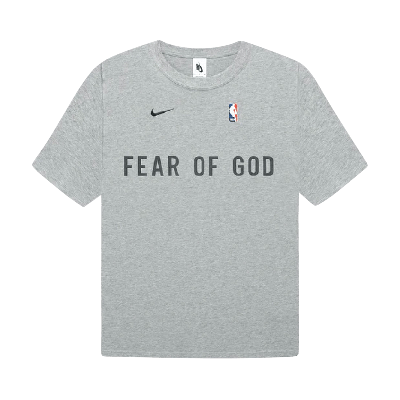 Pre-owned Nike X Fear Of God Warm Up T-shirt 'dark Heather Grey'