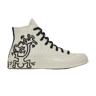 Pre-owned Converse Keith Haring X Chuck 70 High In Cream