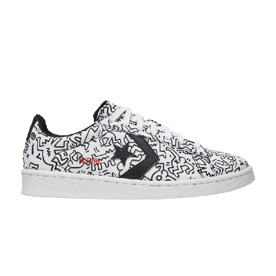 Pre-owned Converse Keith Haring X Pro Leather Low In White