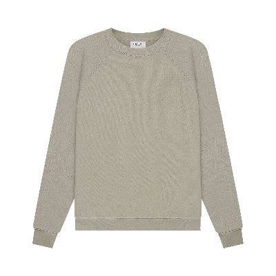 Pre-owned Essentials Fear Of God  Pull-over Crewneck 'moss' In Green