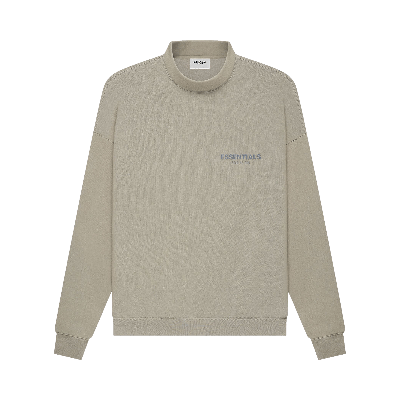 Pre-owned Essentials Fear Of God  Pull-over Mockneck 'moss' In Green