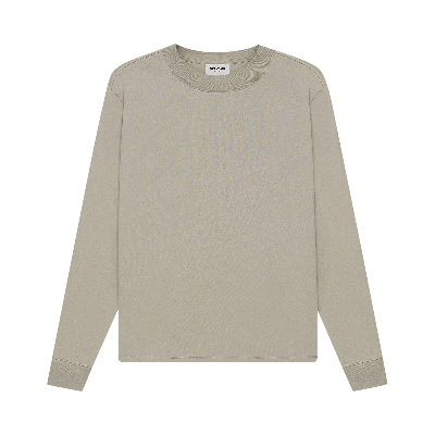 Pre-owned Essentials Fear Of God  Long-sleeve Tee 'moss' In Green