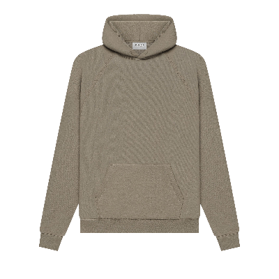 Pre-owned Essentials Fear Of God  Pull-over Hoodie 'taupe' In Tan