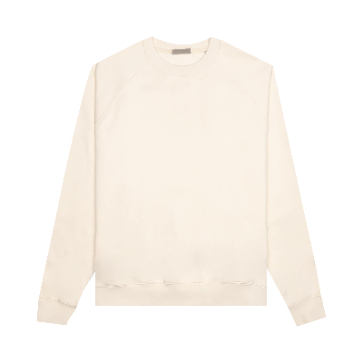 Pre-owned Essentials Fear Of God  Pull-over Crewneck 'buttercream' In Cream