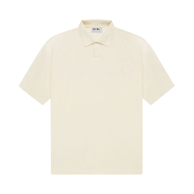Pre-owned Essentials Fear Of God  Short-sleeve Polo 'buttercream' In Cream