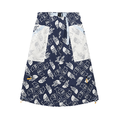 Pre-owned Brain Dead X The North Face Tech Skirt 'navy' In Blue