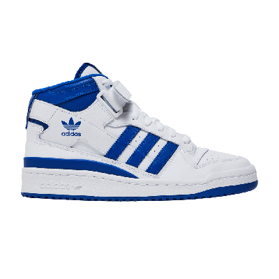 Pre-owned Adidas Originals Wmns Forum Mid 'white Royal Blue'