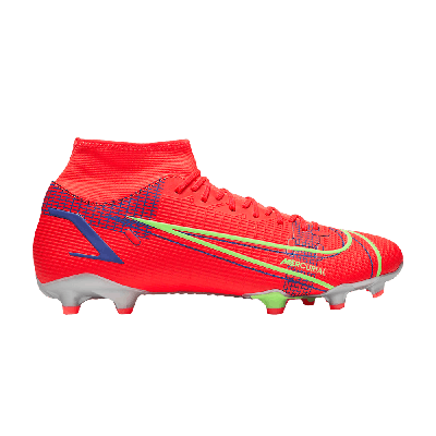 Pre-owned Nike Mercurial Superfly 8 Academy Mg 'bright Crimson Indigo Burst' In Orange