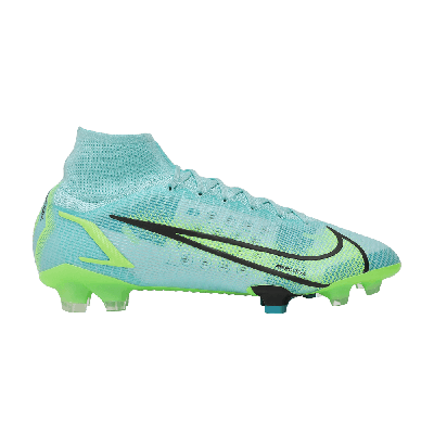 Pre-owned Nike Mercurial Superfly 8 Elite Fg 'dynamic Turquoise Lime Glow' In Blue
